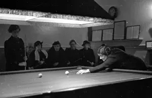 Clubs And Societies Prints: Billiards Match