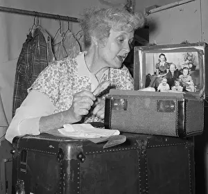 Elderly Prints: Billie Burke Gazing at Family Portrait