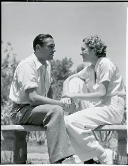 Billie Dove Sitting with Robert Kenaston