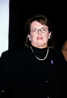 Prints of Billie Jean King attends Women in Sports Dinner, New York, October 18, 1999. (Photo by Steve Eichner/Getty Images) The Grand Slam Gallery: Billie Jean King