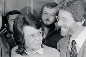 Billie Jean King and Dennis Wasser Having Private Conversation