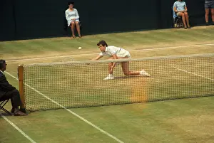 Billie Jean King Prints: Billie Jean King Hitting Ball