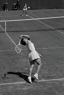 Billie Jean King Prints: Billie Jean King Serving the Ball