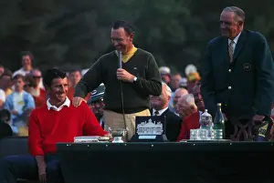 Billy Casper Speaking at Masters Golf Tournament