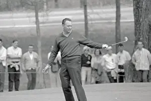 Greensboro Prints: Billy Casper Swinging Golf Club