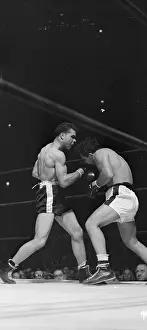 Billy Fox vs Jake LaMotta Boxing Print. Art Prints, Posters