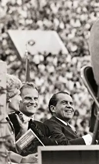 Evangelist Prints: Billy Graham with President Richard Nixon