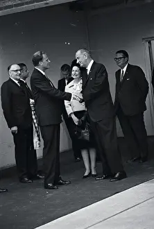 Billy Graham Saying Goodbye to Lyndon Johnson