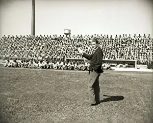Evangelist Prints: Billy Graham Speaking to Prison Inmates