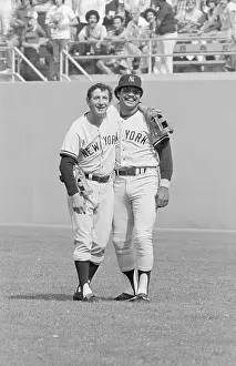 Billy Martin with Arm Around Reggie Jackson