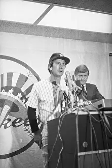 Billy Martin Speaking at Press Conference