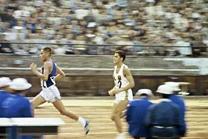 Fast Prints: Billy Mills Passing Ron Clarke in 10, 000 Meter Run