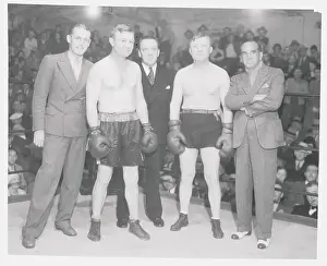 Pasadena Prints: Billy Parke Sr. in the Ring with Young Opponent and Celebrities