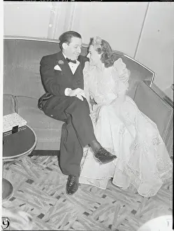 Billy Rose and Eleanor Holm Relaxing at Club Opening