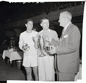 Billy Talbert Receiving Winners Trophy