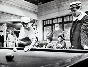 Screenwriter Prints: Billy Wilder Demonstrates Pool Shot