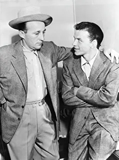 Touching Prints: Bing Crosby with Arm Around Frank Sinatra