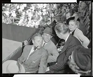 Bing Crosby Attending Tennis Tourney