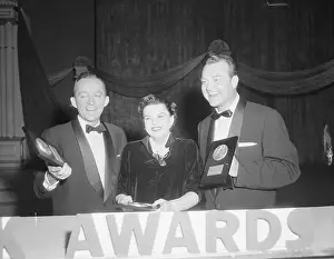 Eyes Closed Prints: Bing Crosby and Judy Garland with Red Skelton