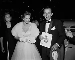 Movie Theater Prints: Bing Crosby with Mona Freeman Arriving to Premiere