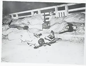 Saigon Prints: Binh Xuyen Members Sleeping on the Ground