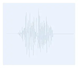 Scrutiny Prints: Biomedical illustration of Otoacoustic Emission sound wave chart