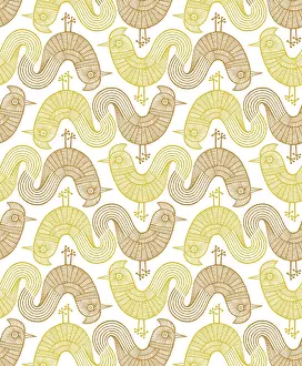 Rooster Prints: Bird Pattern