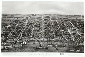 Alexandria Prints: Birds Eye View of Alexandria, Virginia