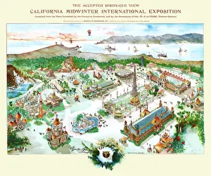 Exposition Prints: Bird's eye-view California Midwinter International Exposition