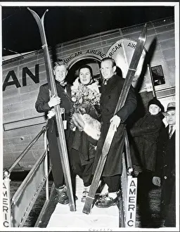 Skis Prints: Birger Ruud and Family Arrive In Chicago