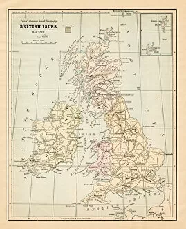 Planet Earth Gallery: Biritsh Isles map 1881