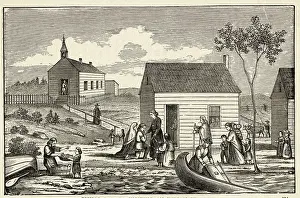 Bishop Baraga Visiting Indian Station