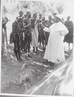 Sudan Prints: Bishop Ireneus Dud Recording Folk Songs