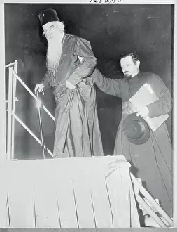 Evanston Prints: Bishop Nicholai Being Helped onto Podium