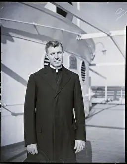 Bishop Prints: Bishop Stepen J. Donahue Seen On Ship