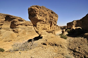 Mountained Collection: Bizarre rock formation in the Sesriem Canyon, Namib Desert, Namib-Naukluft National Park, Namibia