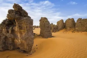 Strange Prints: Bizarre rock formations in the Libyan stone desert