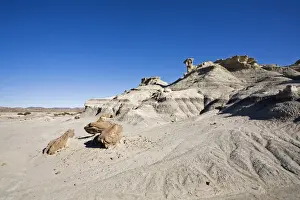 Cloudless Prints: Bizarrely landscape at National Park Parque Provincial Ischigualasto