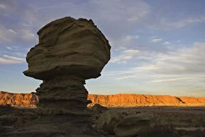 Images Dated 24th December 2009: Bizarrely rock at National Park Parque Provincial Ischigualasto, Central Andes, Argentina