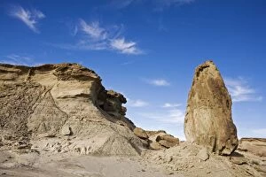 Bizarrely rocks at National Park Parque Provincial Ischigualasto, Central Andes, Argentina, South America