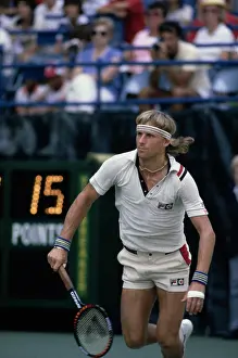 Prints of Swedish tennis player Bjorn Borg competing in the US Open tennis tournament in New York, September 3rd 1980. (Photo by UPI/Bettmann Archive/Getty Images) The Grand Slam Gallery: Bjorn Borg