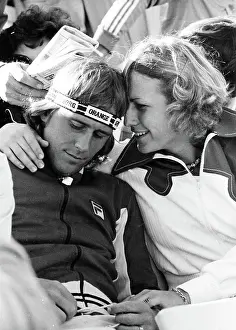Bjorn Borg and Mariana Simionescu