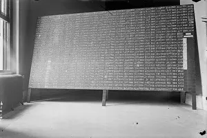 Number Prints: Black Board with Draft Lottery Numbers