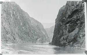 Prints of (Original Caption). Possible Boulder Dam site. This picture shows Black Canyon, which is proposed as a location for Boulder Dam. In the foreground at the left is the proposed site for the power house A Timeless Collection of Hoover Dam Photography: Black Canyon