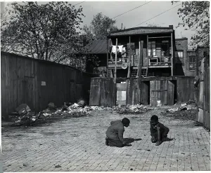Backyard Prints: Black Children Play In Backyard