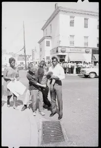 Tension Prints: Black Demonstrator Is Carried Away