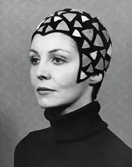 One Person Only Prints: Black Felt Skull Cap Model
