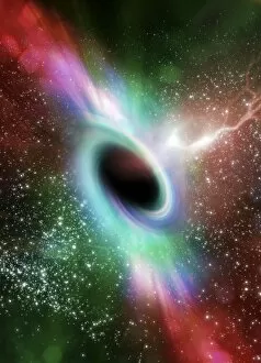Images Dated 1st December 2018: Black hole, artwork