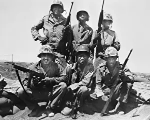 Black Marines on Iwo Jima