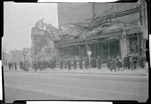 Black Market Outside Damaged Building